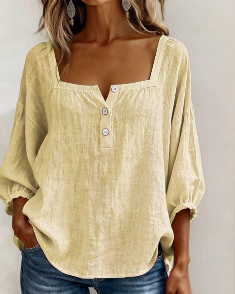 Annika | Stylish Relaxed Button Blouse