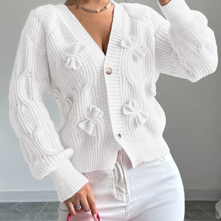 Faye | Soft Bow-Detail Cardigan