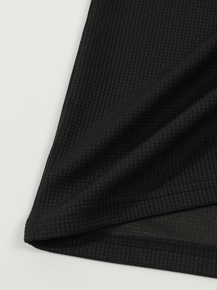 Corbin | Textured Long Sleeve Henley Shirt