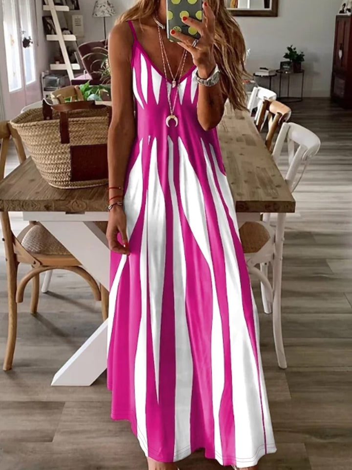 Jessa | Stylish Thin Straps V-Neck Dress