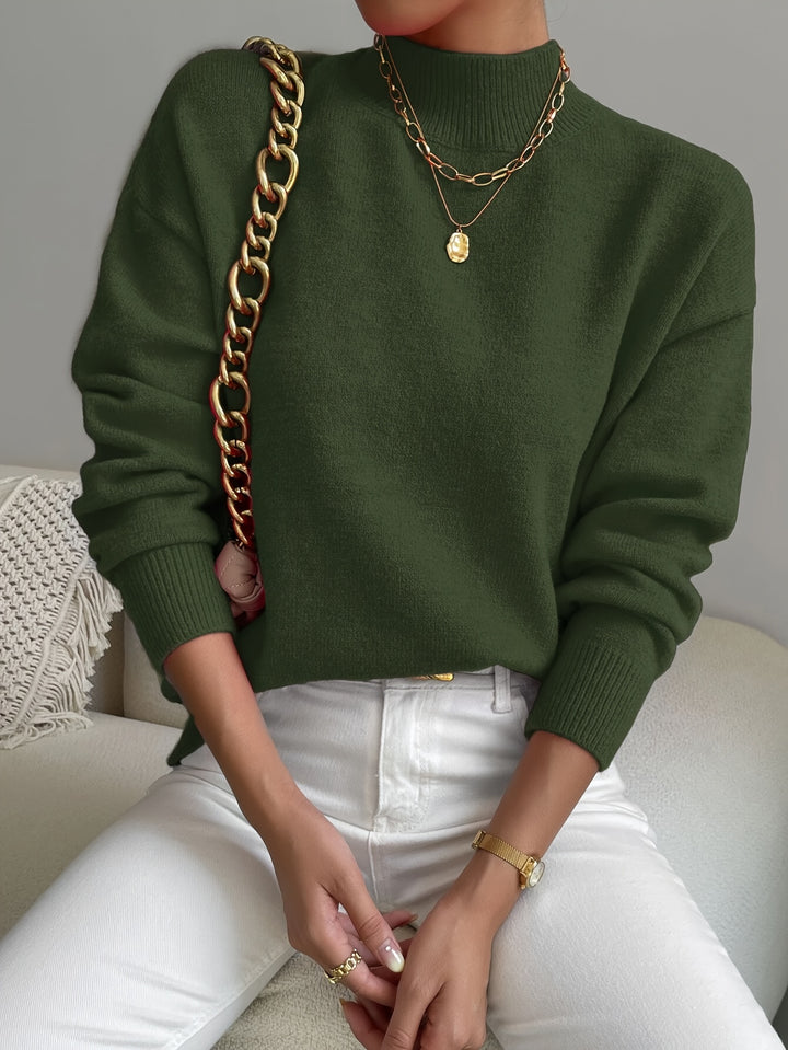 Lucille | Cozy Mock Neck Sweater