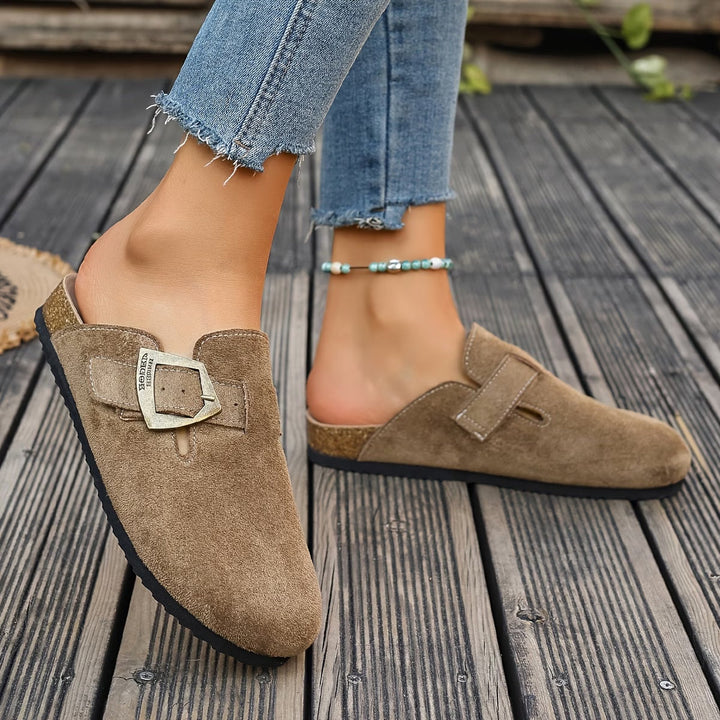 Harper | Classic Buckle Everyday Mules