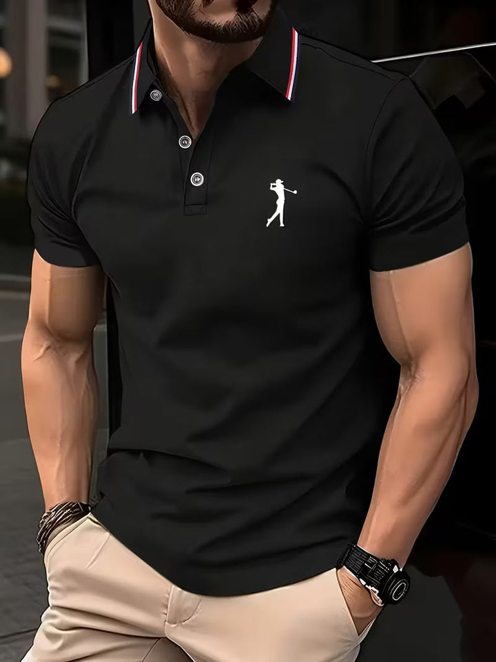 Crosby | Casual Short-Sleeve Golf Printed Shirt