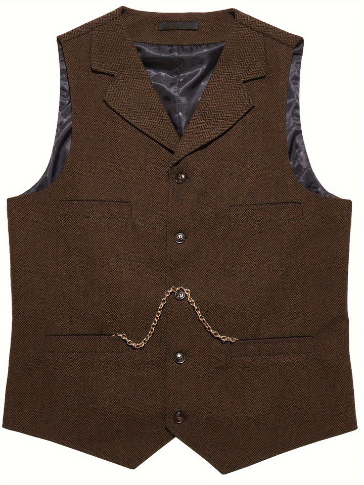 Baxter | Herringbone Tailored Vest