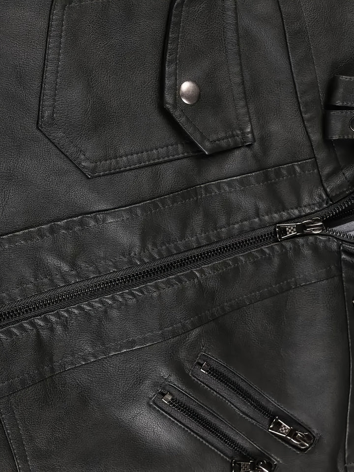 Rhys | Hooded Moto Jacket