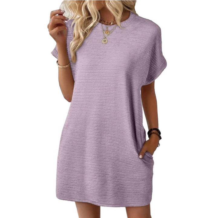 Tiffany | Minimalist Round Neck Summer Dress