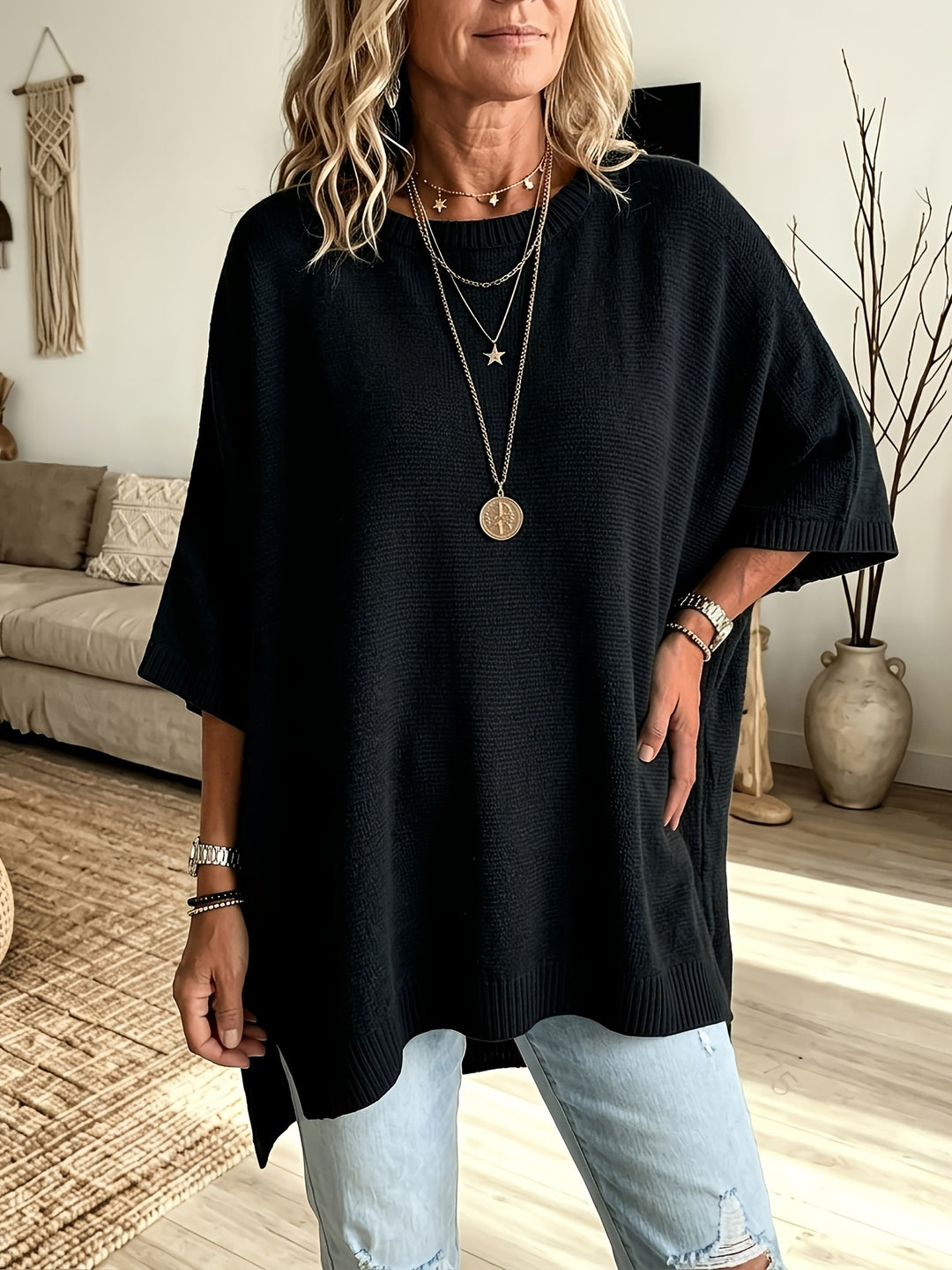 Cassia | Relaxed Batwing Sweater