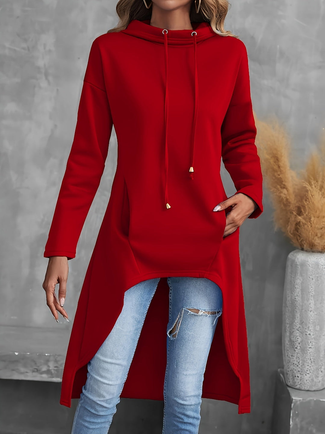 Marlena | Relaxed High-Low Hooded Tunic