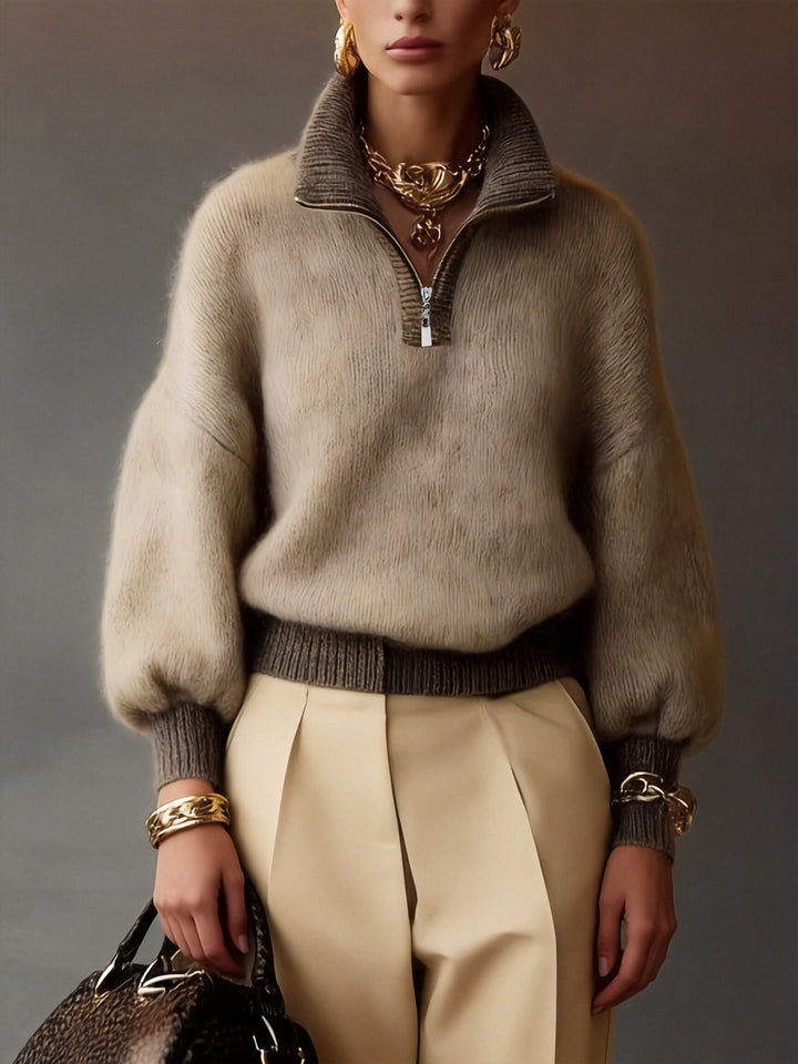 Lorelei | Relaxed Half-Zip Sweater