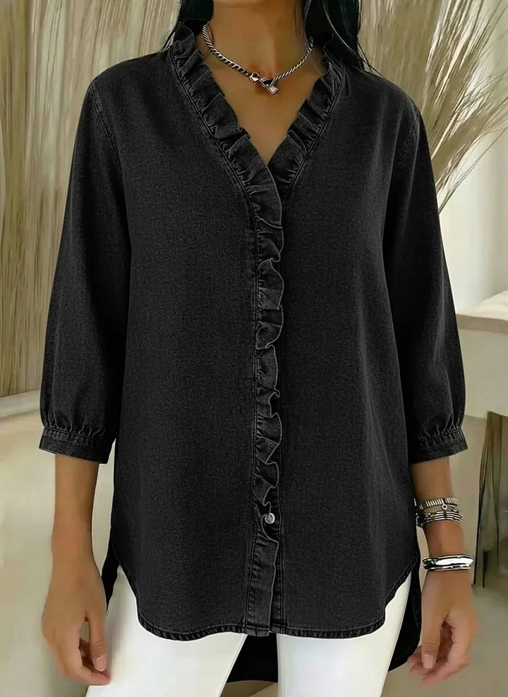 Elisa | Stylish Ruffle Mid Sleeve Blouse