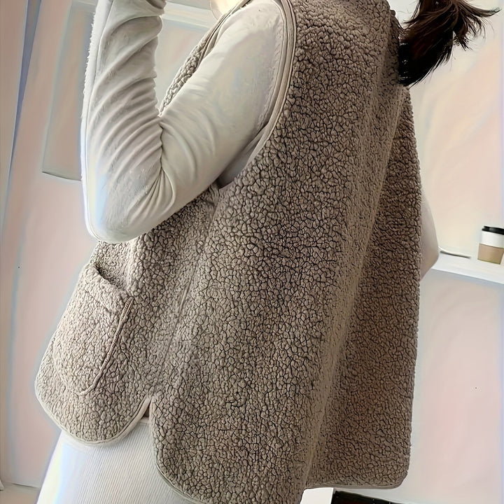 Camryn | Cozy Button-Front Vest