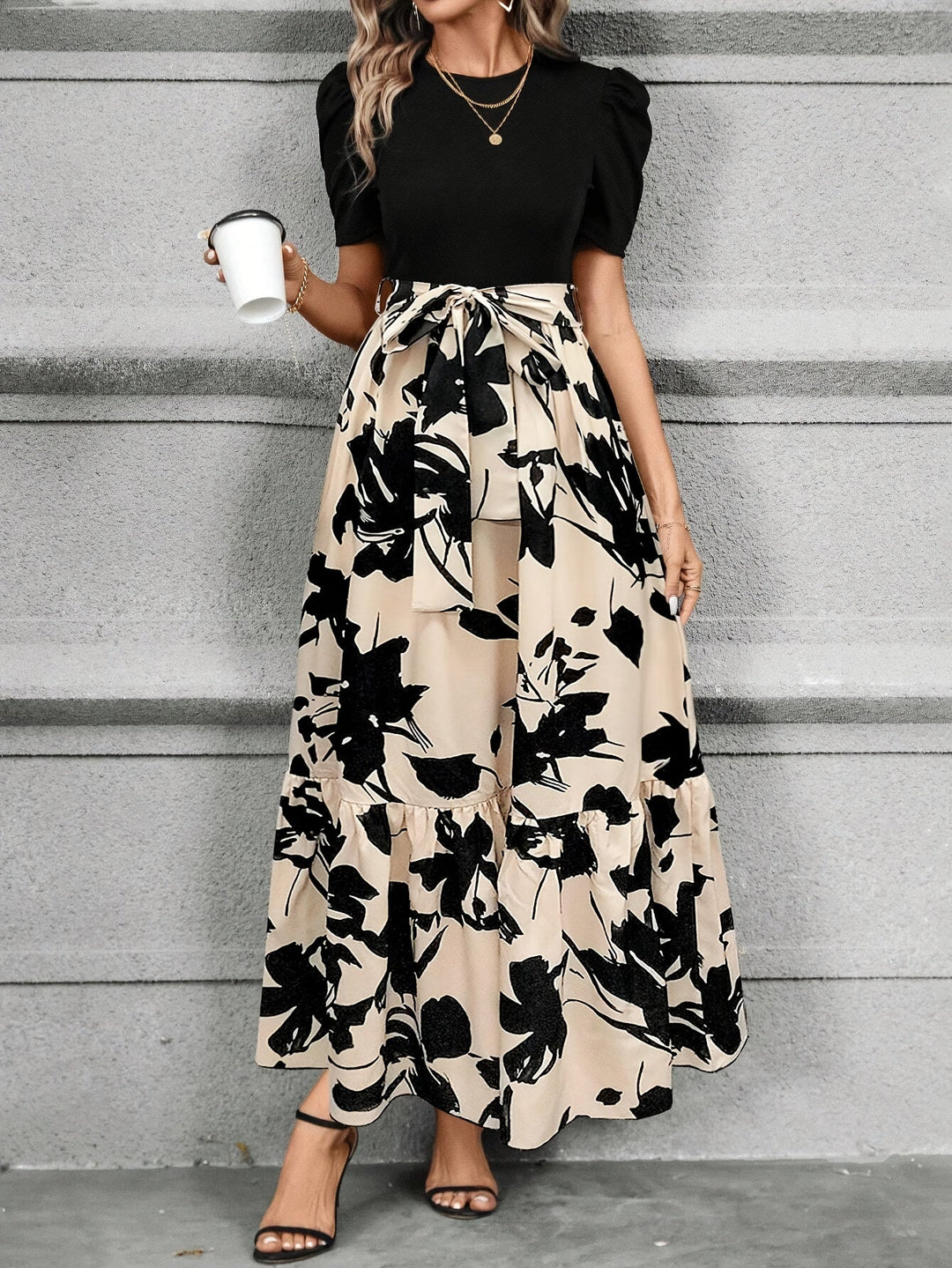 Elena | Floral Print Maxi Dress