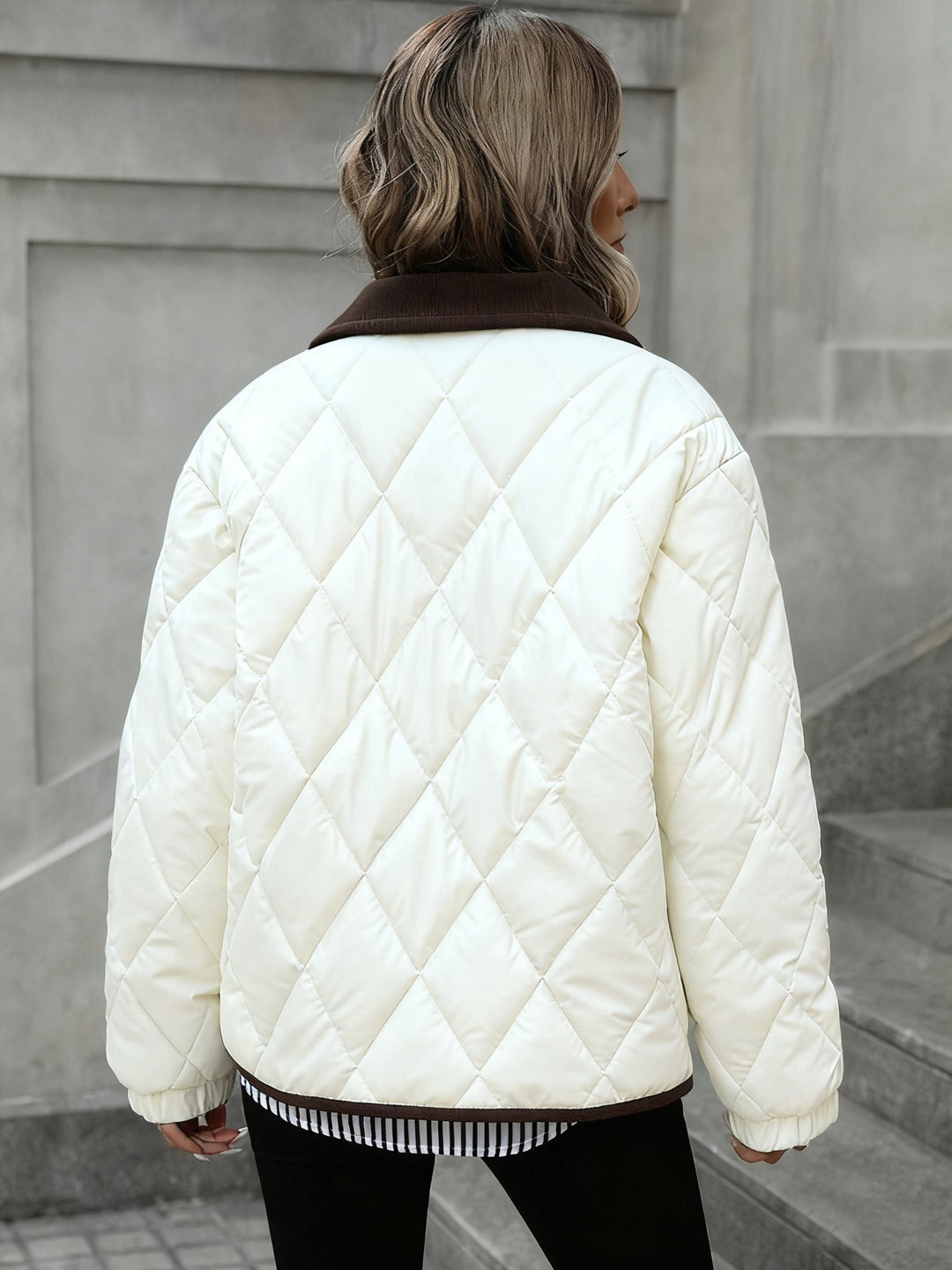 Rosalind | Quilted Diamond Padded Jacket