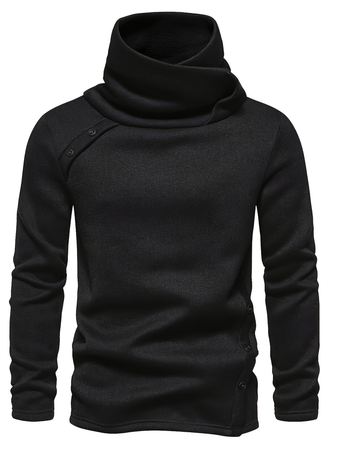Marcus | Slouchy Cowl-Neck Button-Detail Sweater