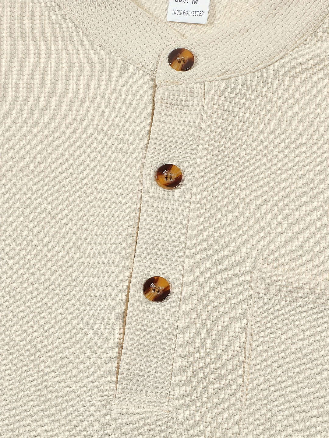 Corbin | Textured Long Sleeve Henley Shirt