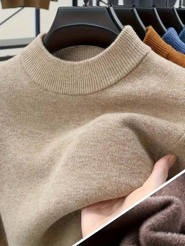 Calvin | Refined Mock Neck Sweater