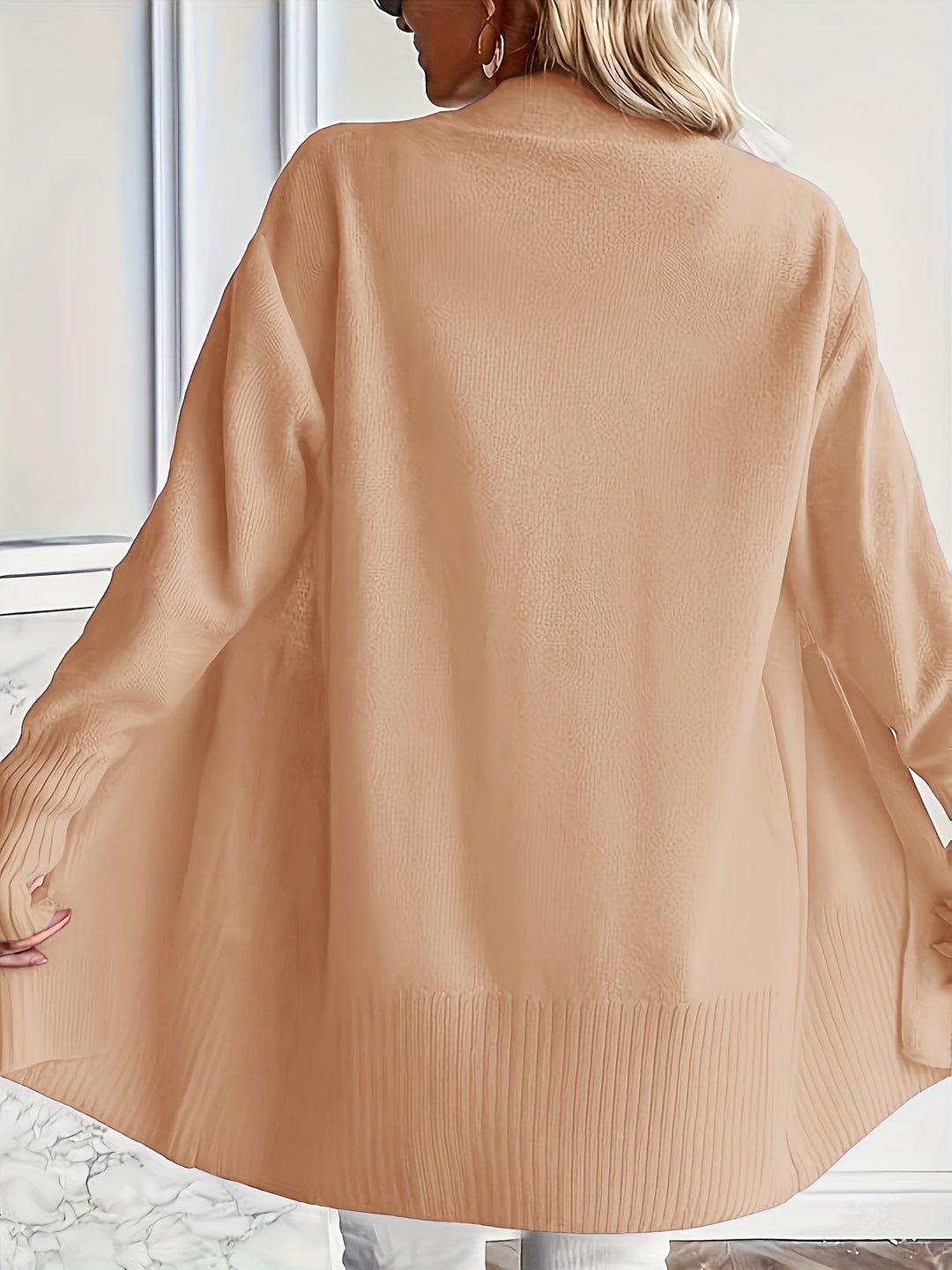 Miriam | Open-Front Draped Cardigan