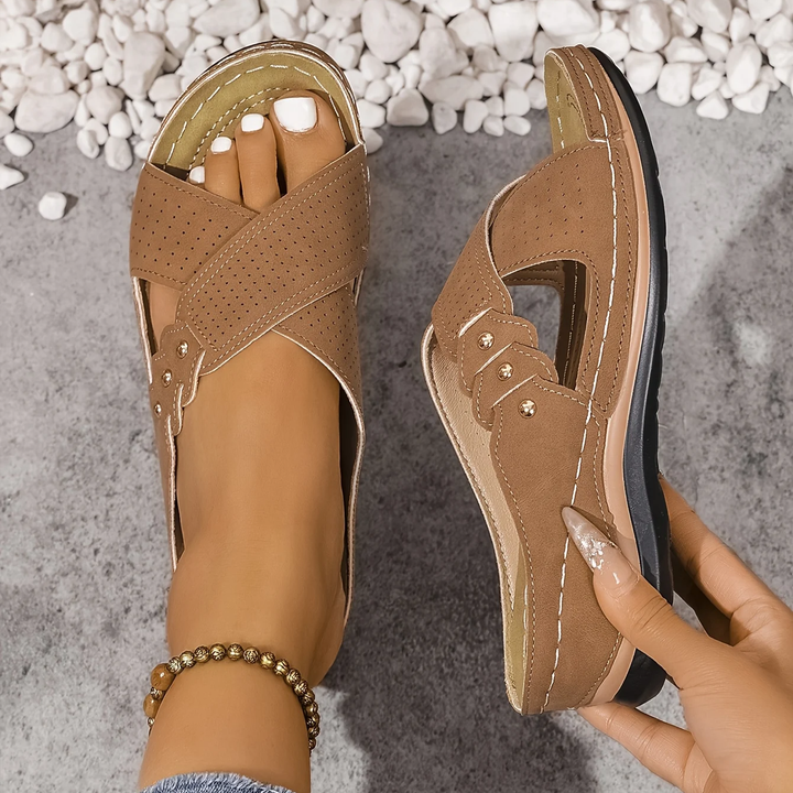 Clara | Comfort Cross-Strap Sandals