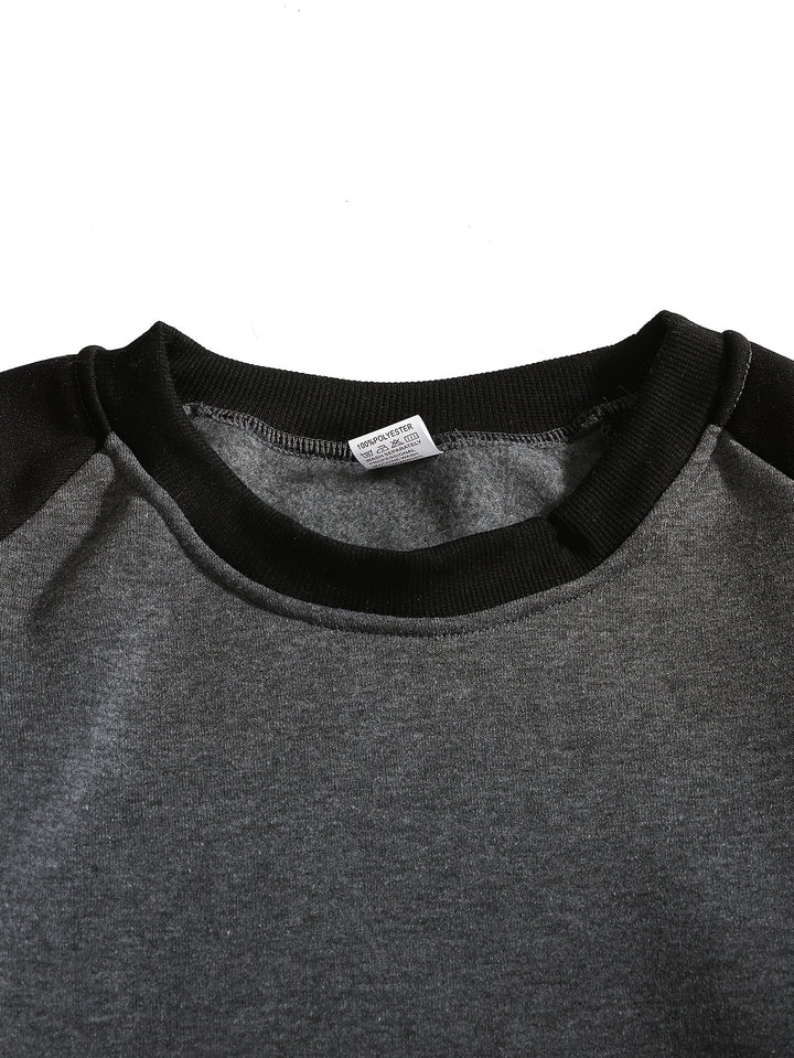 Merrick | Raglan-Sleeve Crew Neck Sweatshirt