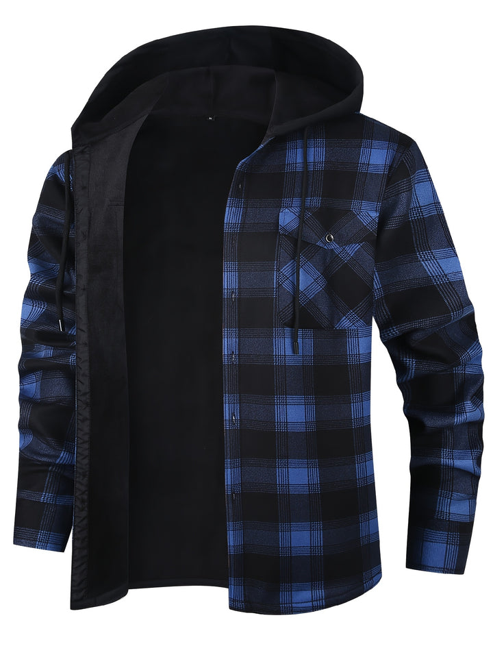 Dawson | Hooded Checked Shirt Jacket