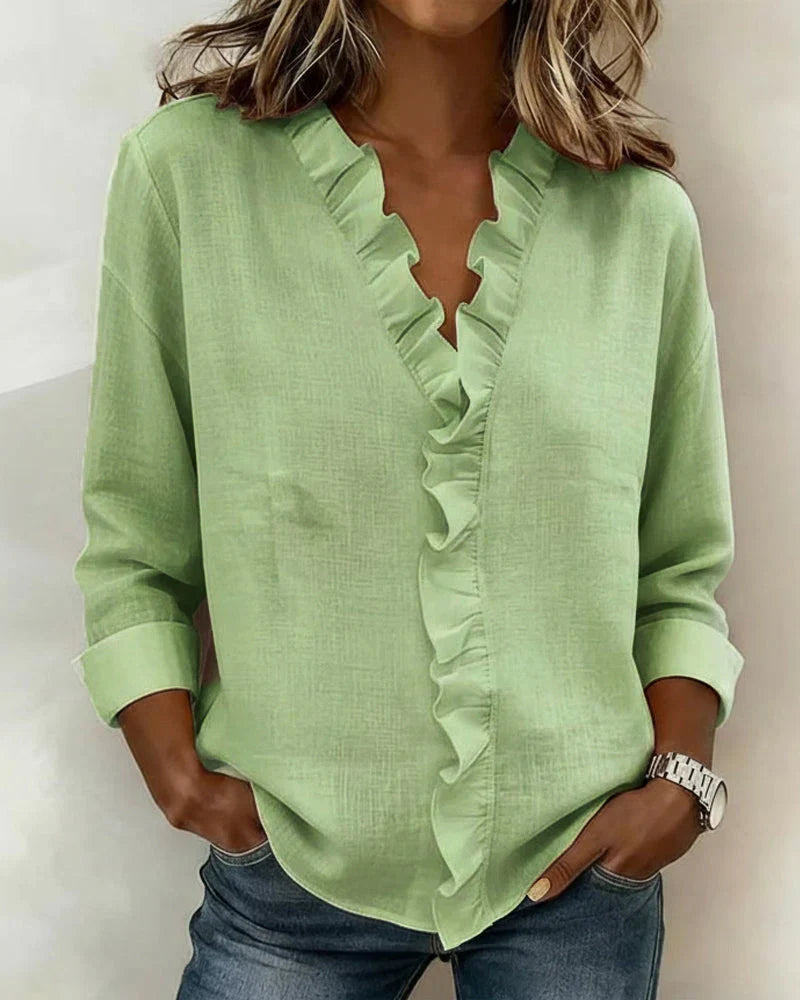 Eleanor | Elegant Ruffle Blouse