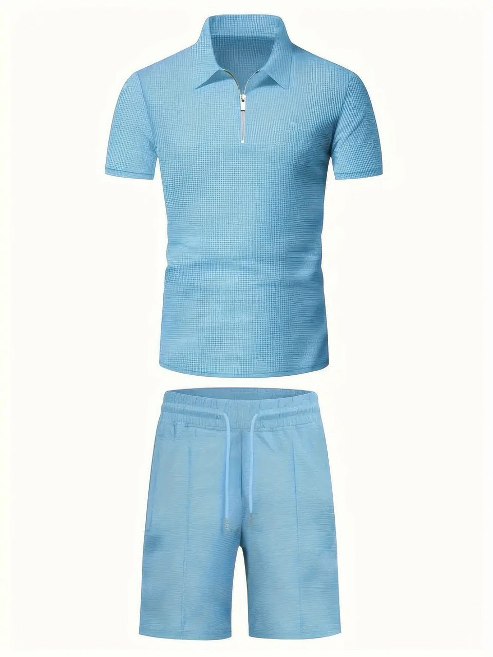 Olivier | Classic Zipper Shirt and Short Set