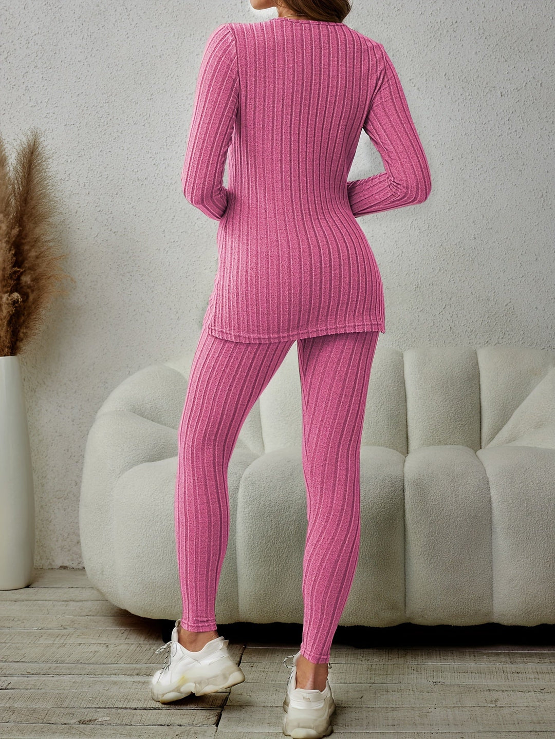 Marguerite | Ribbed Lounge Two-Piece Set