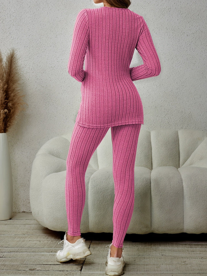 Marguerite | Ribbed Lounge Two-Piece Set