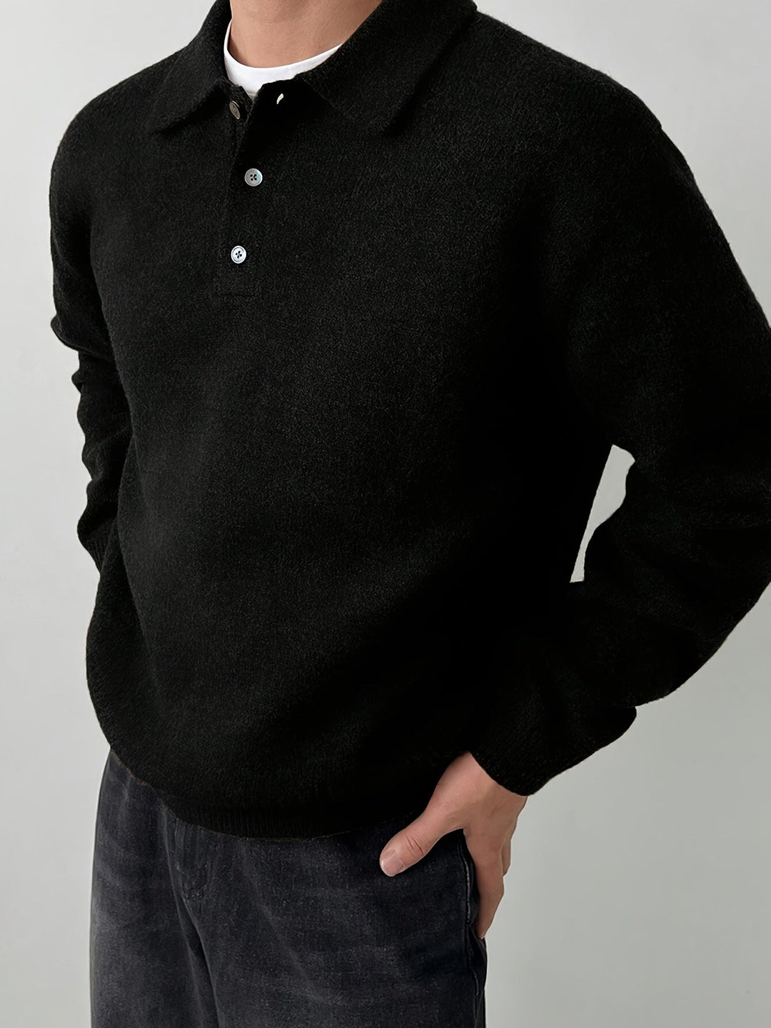 Rowan | Polo Collar Knit Sweater