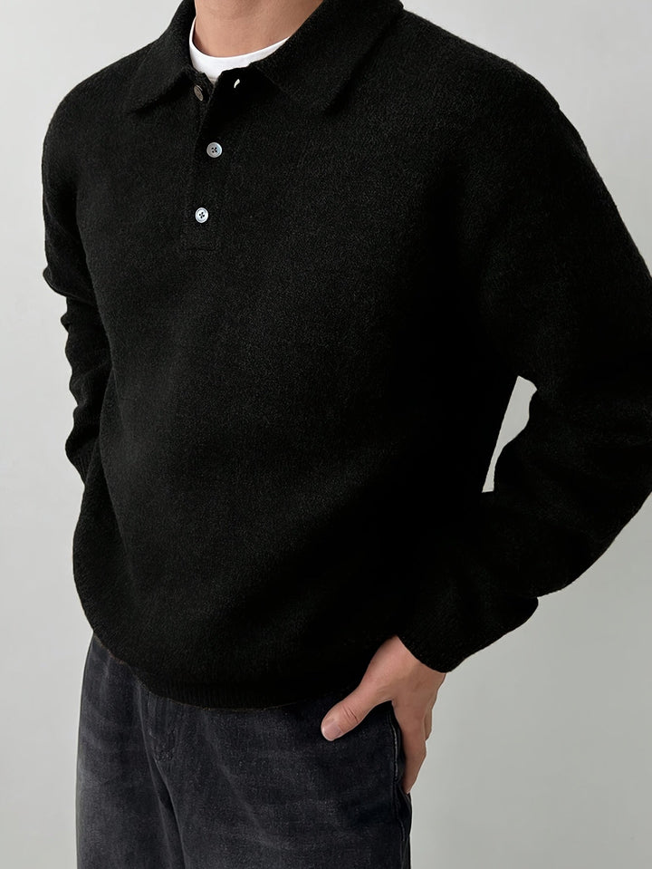 Rowan | Polo Collar Knit Sweater