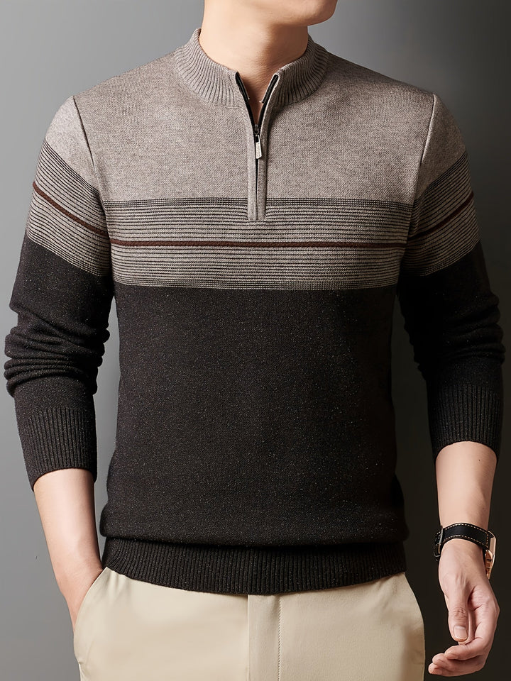 Gregory | Refined Half-Zip Sweater