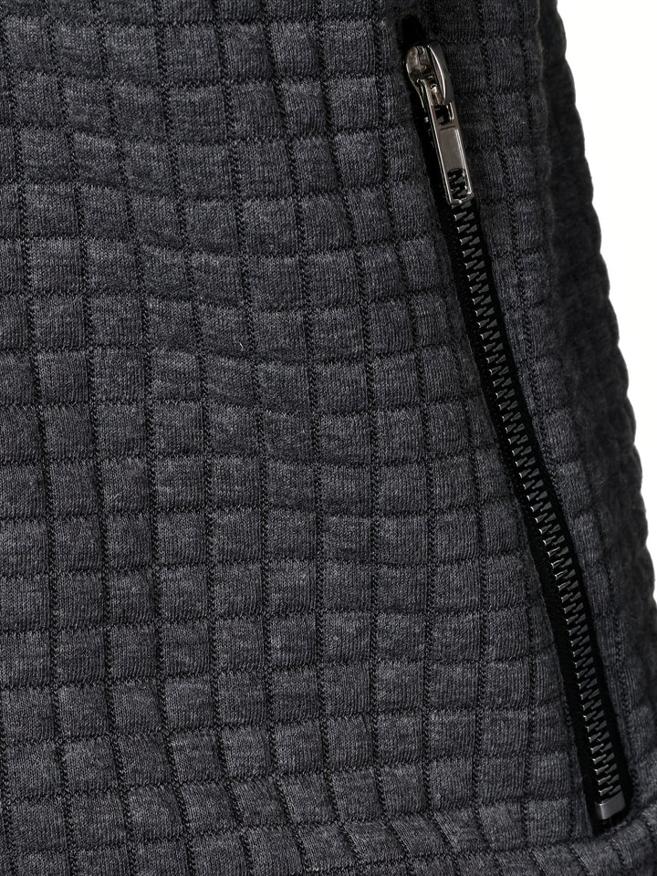 Sullivan | Textured Stand-Collar Zip Jacket