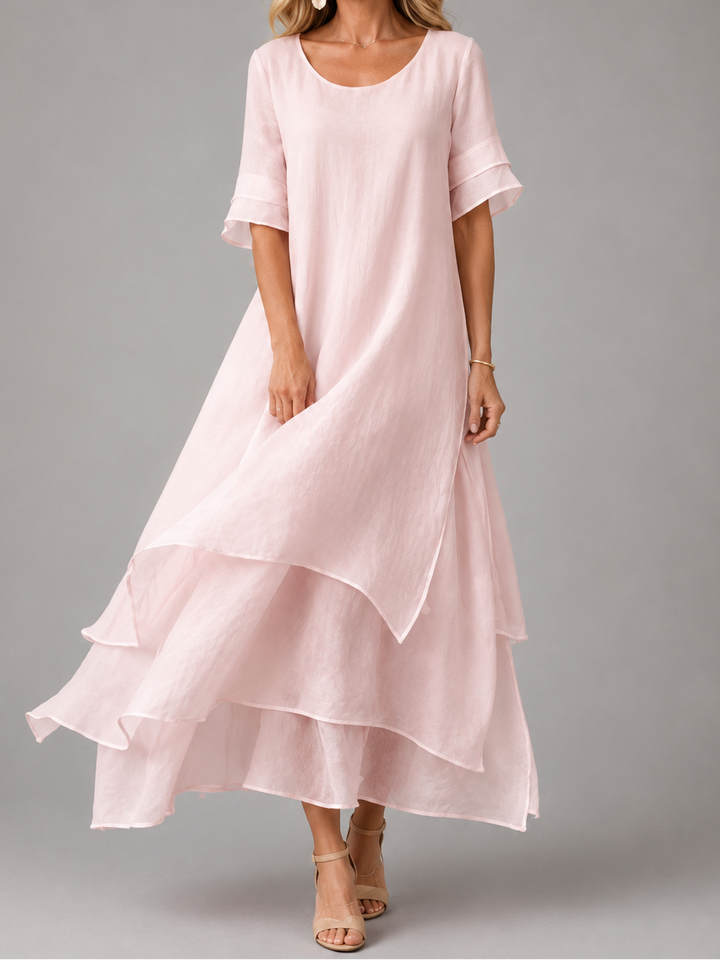 Rosemary | Flowing Layered Maxi Dress