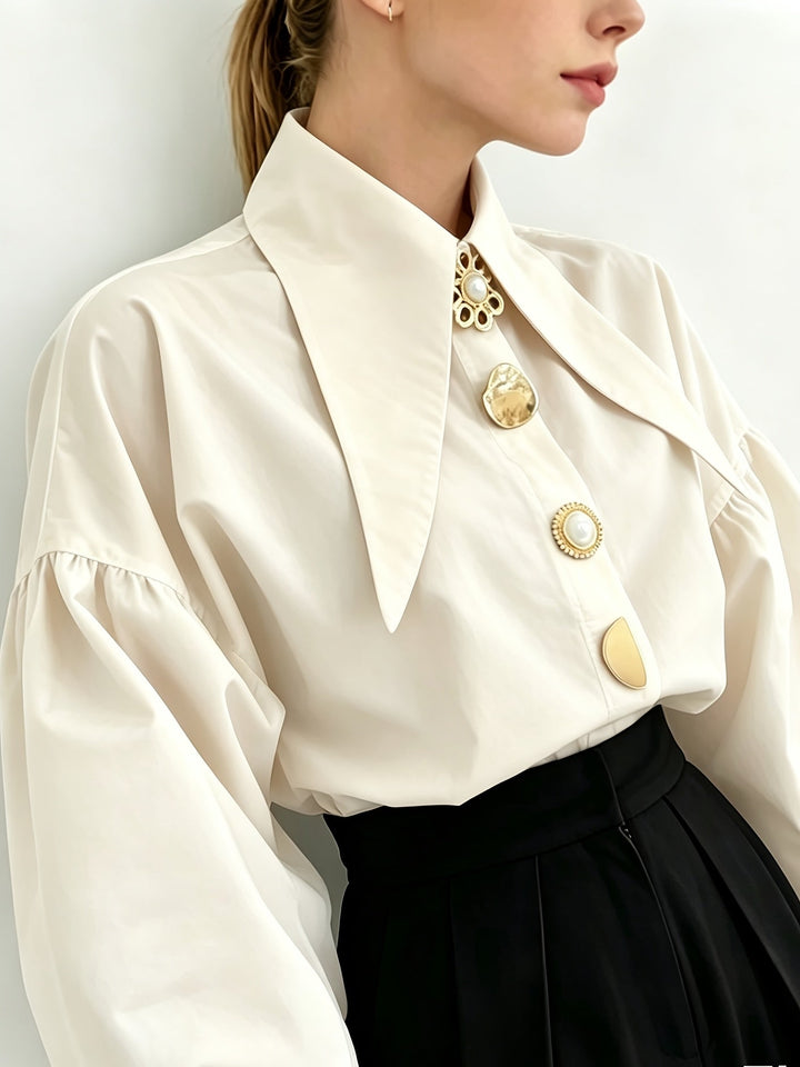 Lorna | Statement-Collar Blouse