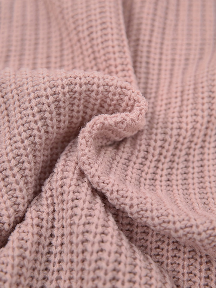 Elaine | Relaxed Half-Turtleneck Sweater Dress