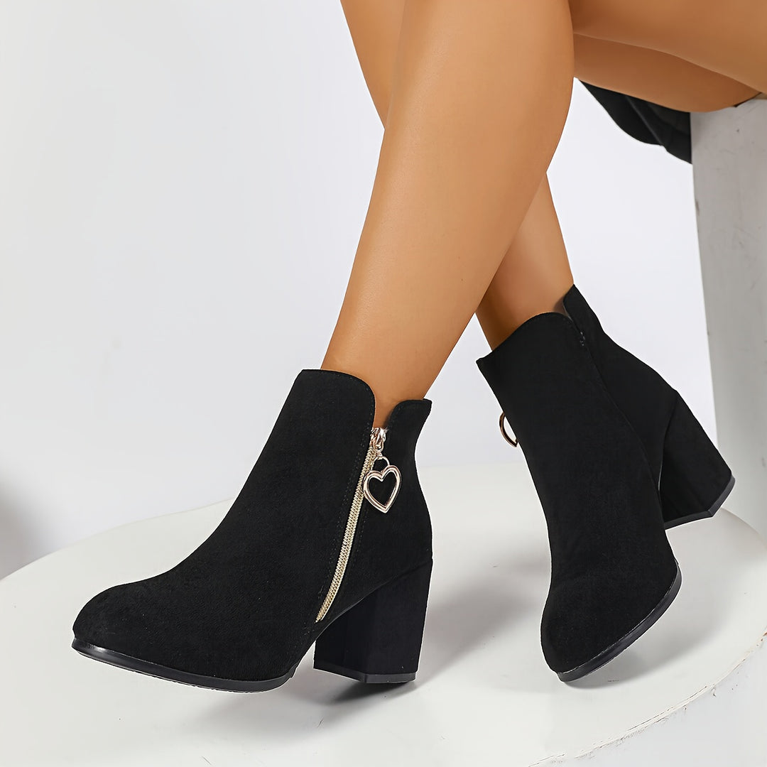 Delphina | Refined Chunky-Heel Ankle Boots