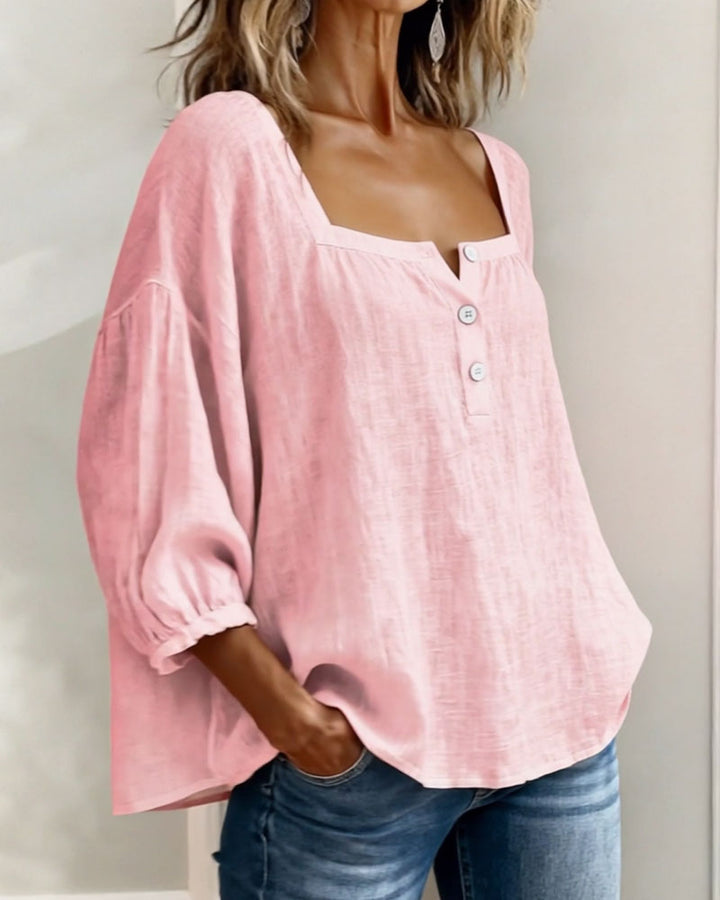 Annika | Stylish Relaxed Button Blouse