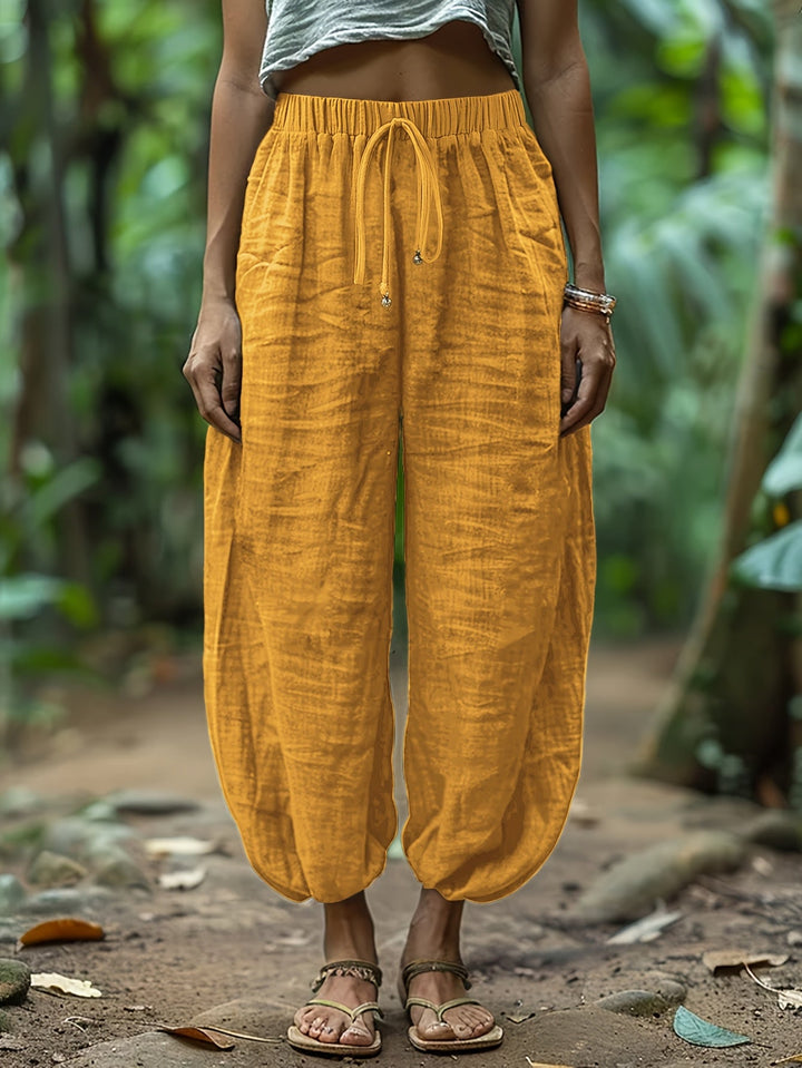 Maya | Relaxed Drawstring Harem Trousers