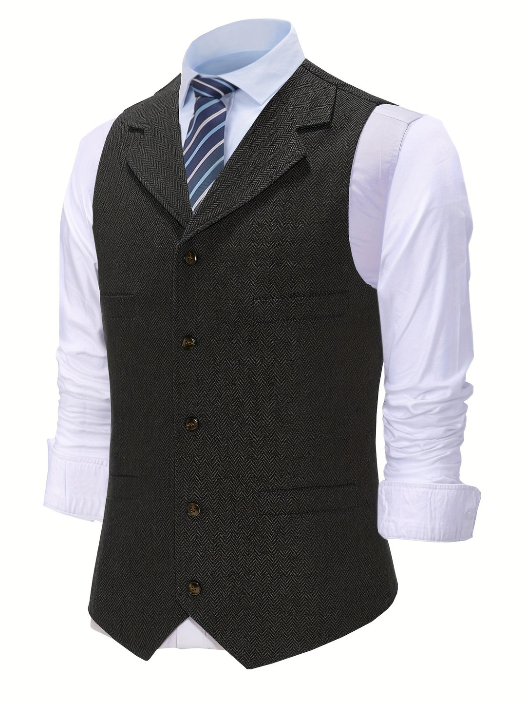 Baxter | Herringbone Tailored Vest
