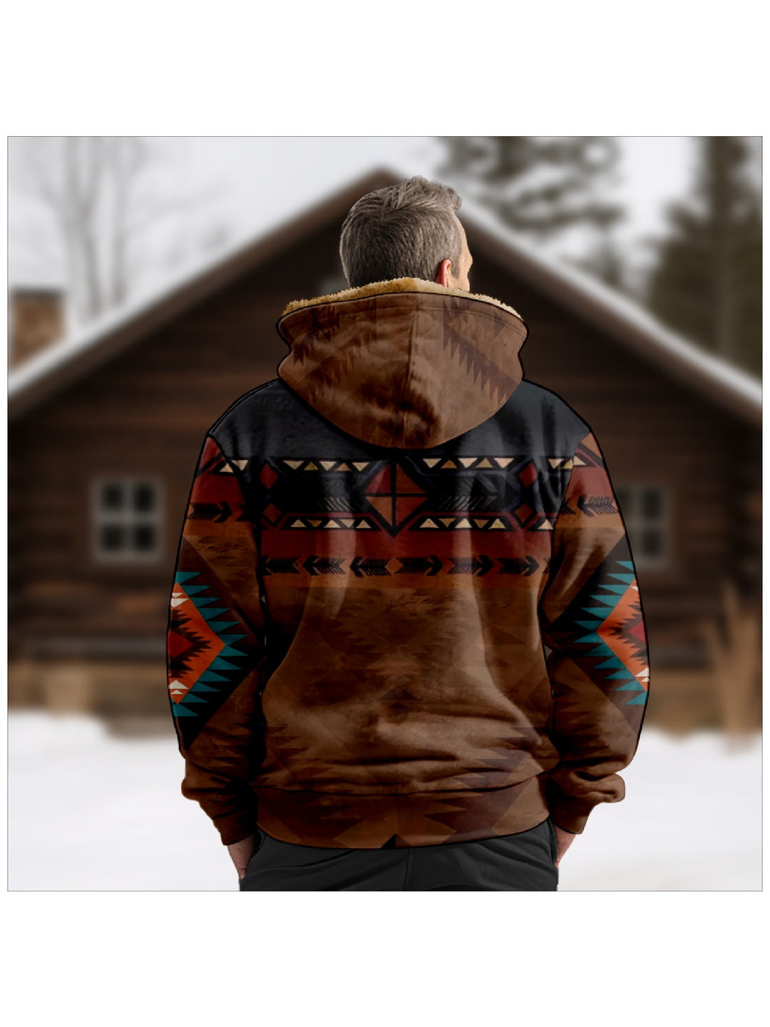 Boone | Southwestern Hooded Zip Jacket