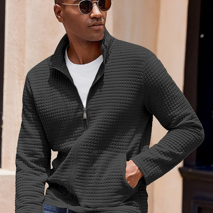 Gareth | Textured Zip-Up Jacket