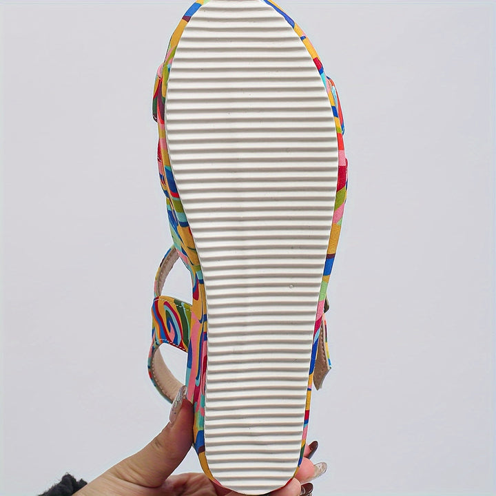 Colette | Stylish Multicolor Ankle Strap Sandals
