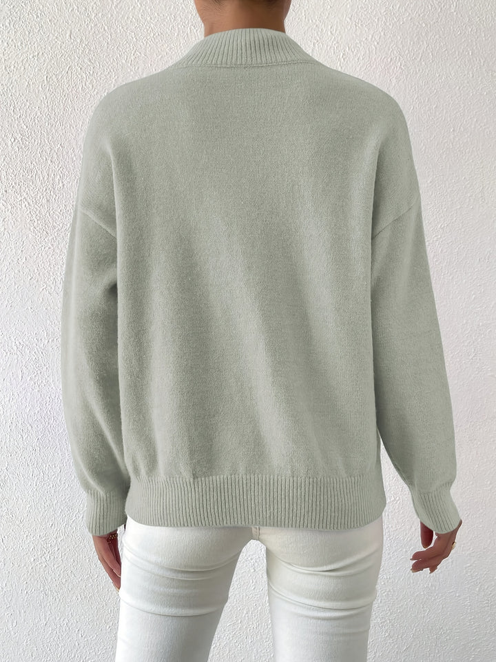 Lucille | Cozy Mock Neck Sweater