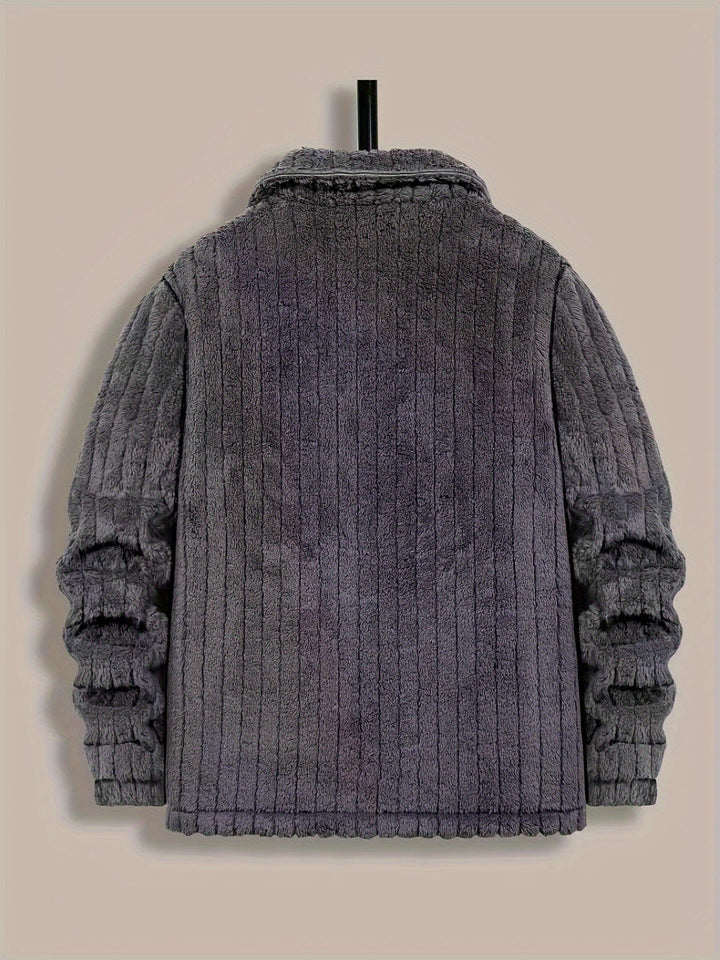 Rhys | Textured Button-Front Jacket