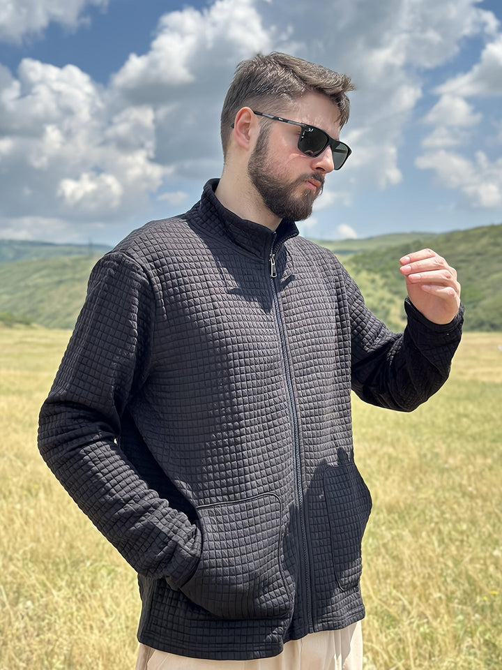 Gareth | Textured Zip-Up Jacket