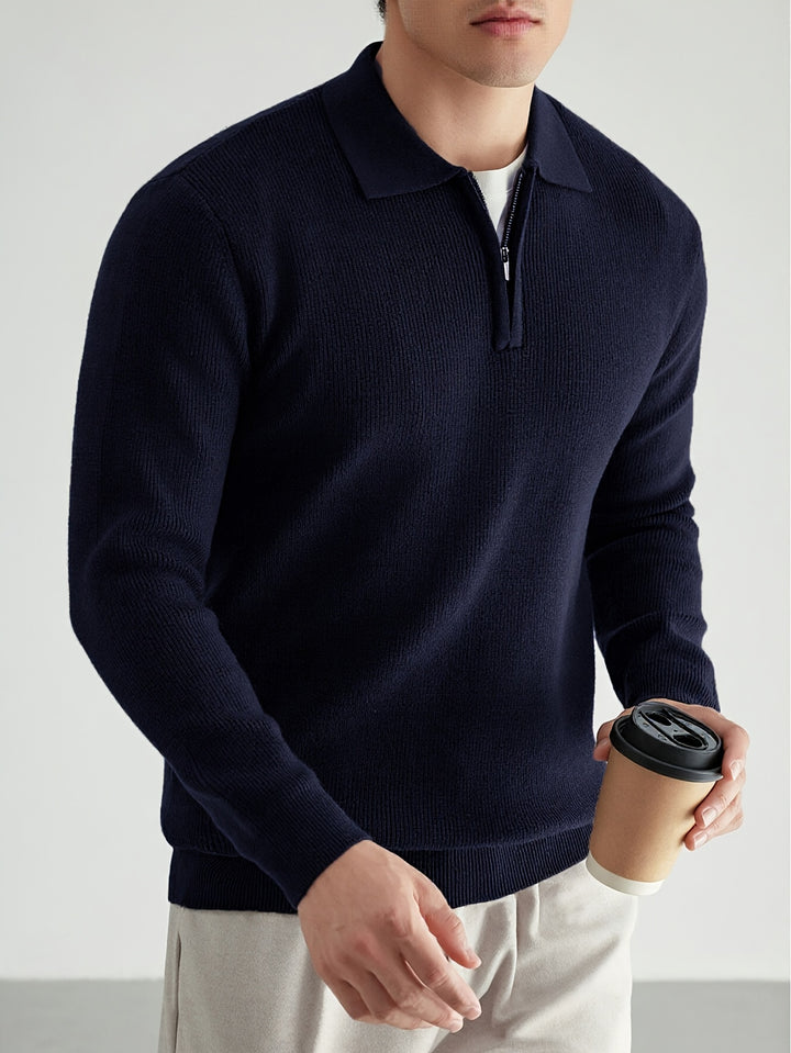 Theodore | Quarter-Zip Collared Sweater