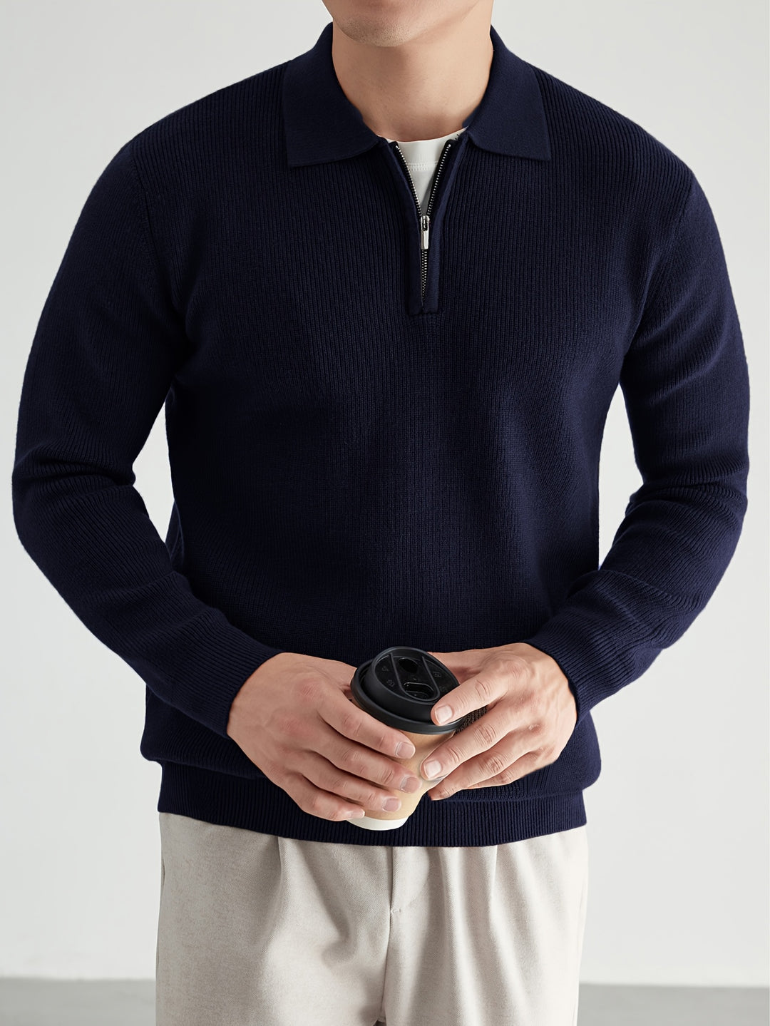 Theodore | Quarter-Zip Collared Sweater