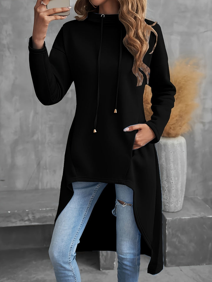 Marlena | Relaxed High-Low Hooded Tunic