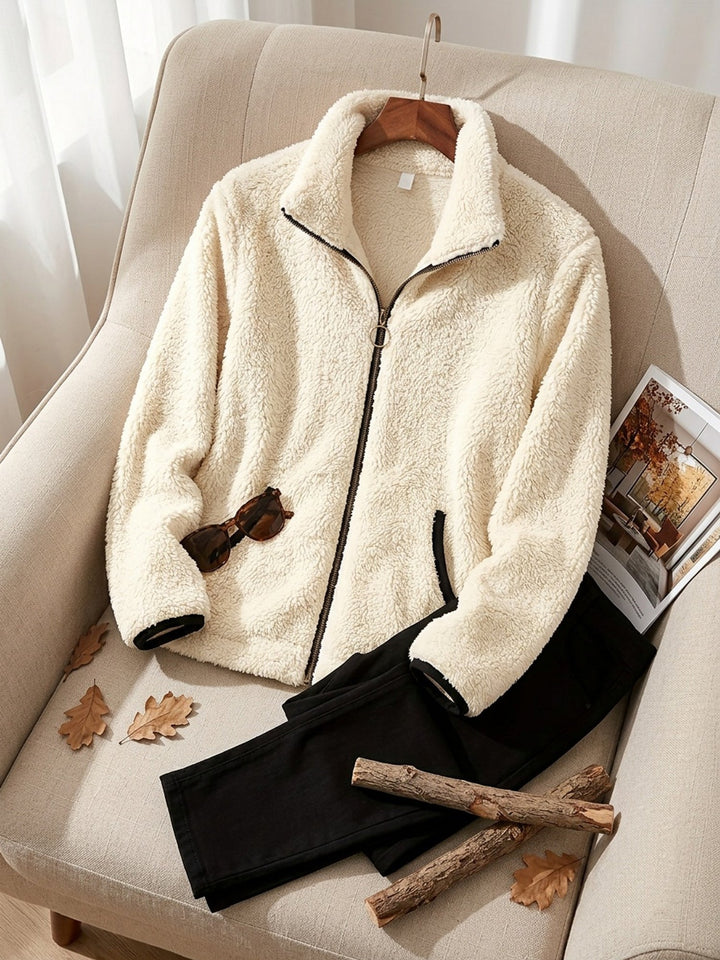 Marion | Cosy Plush Zip-Up Jacket