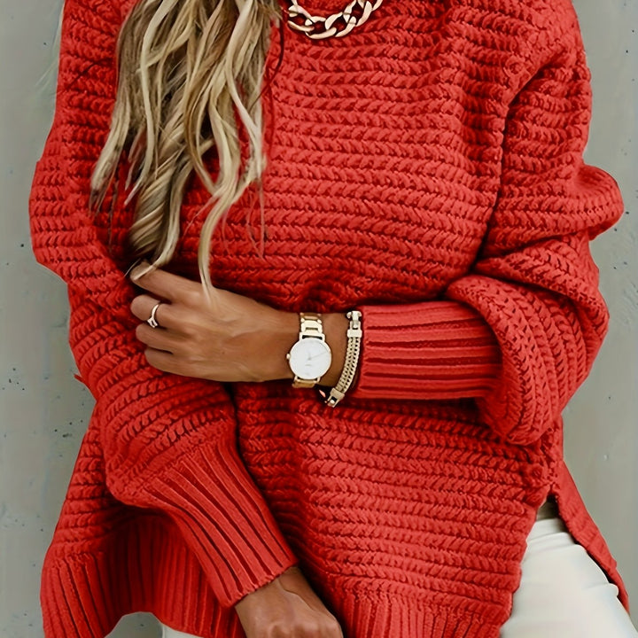 Imogen | High-Neck Textured Sweater